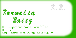 kornelia maitz business card